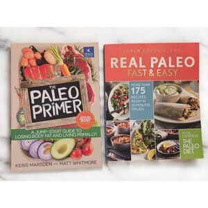 Lot of 2 Paleo Diet Books The Paleo Primer,‎ Real Paleo Fast & Easy Paperback
